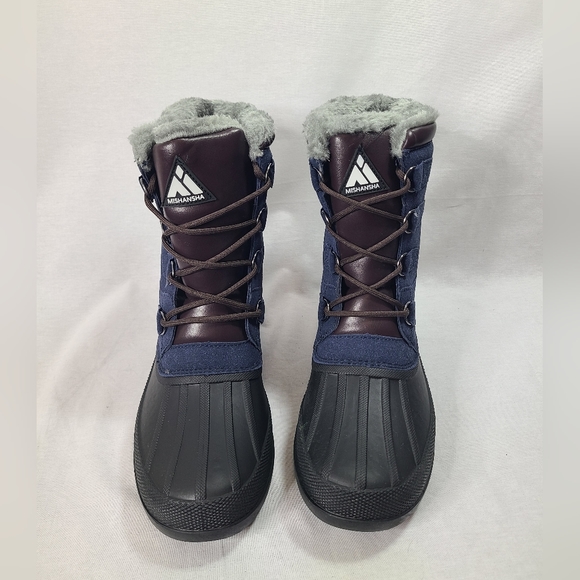 Mishansha Mens Winter boots Size 9- New - Picture 5 of 7